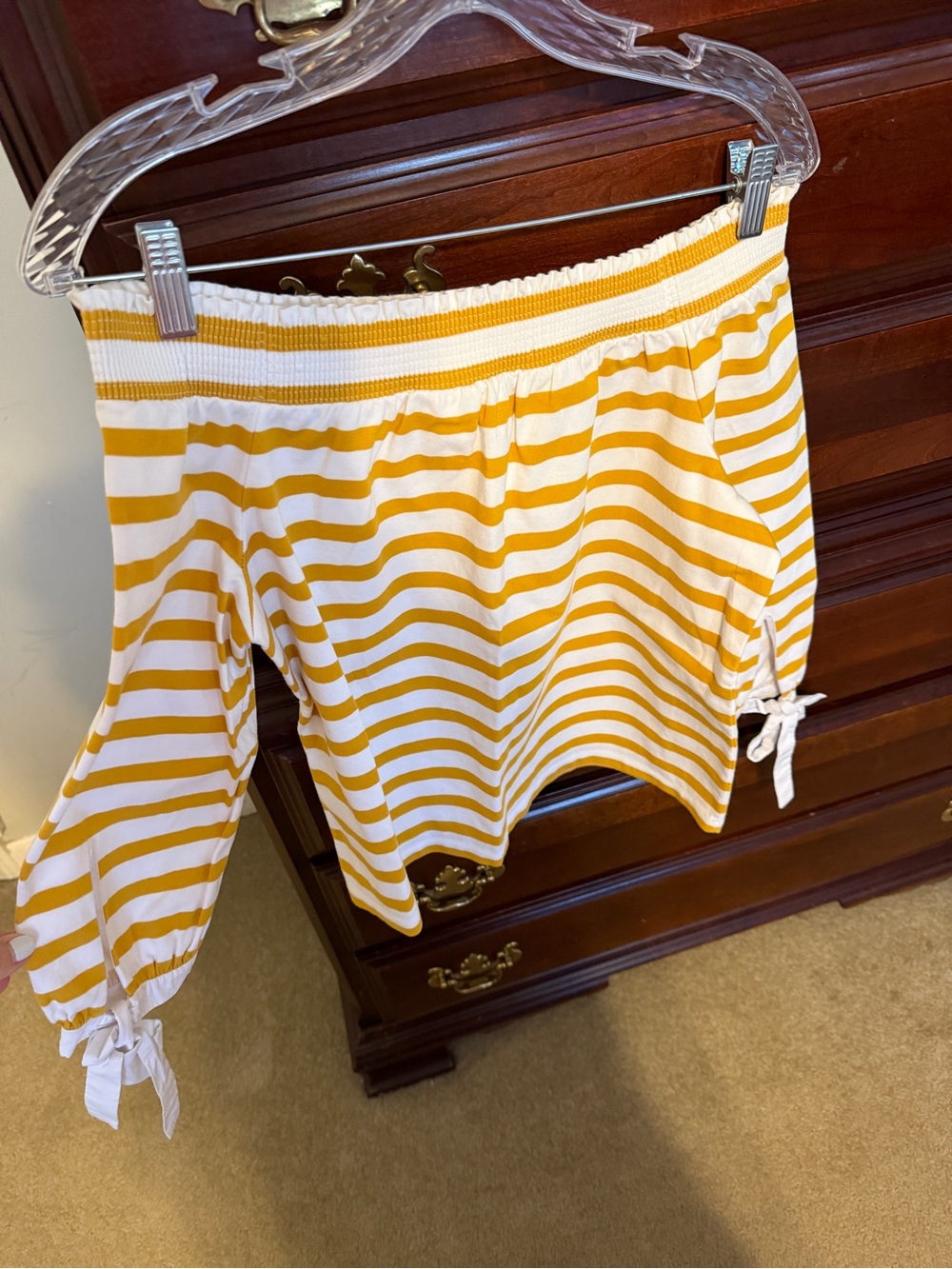 Striped Off-Shoulder Top Jcrew